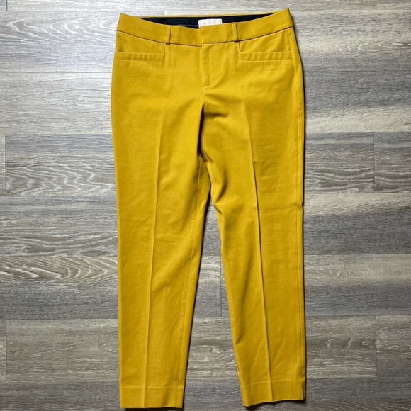 BANANA REPUBLIC straight leg mustard Martin fit pants size 10 - Picture 3 of 13